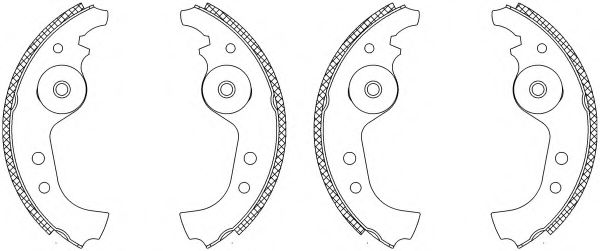 HELLA 8DB 355 003-091 Тормозные колодоки для FIAT STRADA II (Фиат Страда 2) HELLA 8DB 355 003-091 Тормозные колодоки для FIAT STRADA II (Фиат Страда 2)