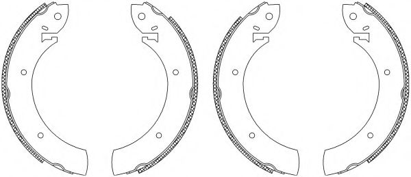 HELLA 8DB 355 003-251 Тормозные колодоки для RENAULT MASTER I (Рено Мастэр и) HELLA 8DB 355 003-251 Тормозные колодоки для RENAULT MASTER I (Рено Мастэр и)