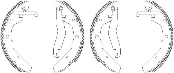 HELLA 8DB 355 003-501 Тормозные колодоки для VOLKSWAGEN VANAGON III (Фольксваген Vанагон 3) HELLA 8DB 355 003-501 Тормозные колодоки для VOLKSWAGEN VANAGON III (Фольксваген Vанагон 3)