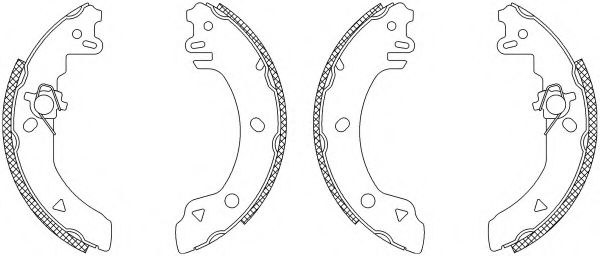 HELLA 8DB 355 003-131 Тормозные колодоки для FORD FIESTA (Форд Фиэста) HELLA 8DB 355 003-131 Тормозные колодоки для FORD FIESTA (Форд Фиэста)