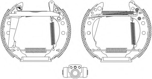 HELLA 8DB 355 003-721 Тормозные колодоки для VOLKSWAGEN SCIROCCO (Фольксваген Сcироccо) HELLA 8DB 355 003-721 Тормозные колодоки для VOLKSWAGEN SCIROCCO (Фольксваген Сcироccо)