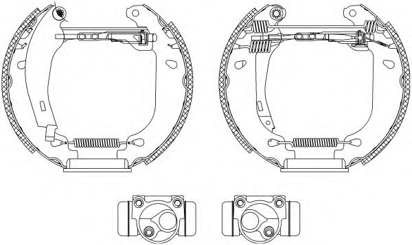 HELLA 8DB 355 003-761 Тормозные колодоки для RENAULT CLIO I (Рено Cлио и) HELLA 8DB 355 003-761 Тормозные колодоки для RENAULT CLIO I (Рено Cлио и)