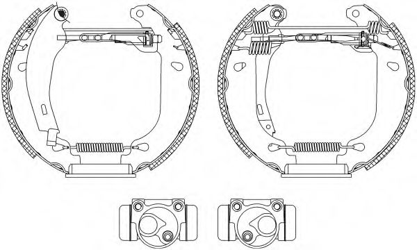 HELLA 8DB 355 003-771 Тормозные колодоки для RENAULT ALLIANCE (Рено Аллианcэ) HELLA 8DB 355 003-771 Тормозные колодоки для RENAULT ALLIANCE (Рено Аллианcэ)