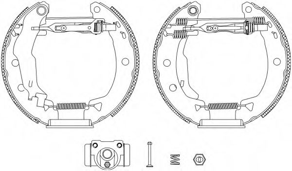 HELLA 8DB 355 004-381 Тормозные колодоки для FIAT (Фиат) HELLA 8DB 355 004-381 Тормозные колодоки для FIAT (Фиат)