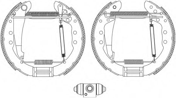 HELLA 8DB 355 005-201 Тормозные колодоки для VOLKSWAGEN (Фольксваген) HELLA 8DB 355 005-201 Тормозные колодоки для VOLKSWAGEN (Фольксваген)
