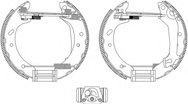 HELLA 8DB 355 004-081 Тормозные колодоки для FORD MONDEO (Форд Мондэо) HELLA 8DB 355 004-081 Тормозные колодоки для FORD MONDEO (Форд Мондэо)