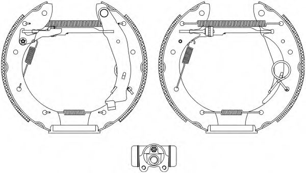 HELLA 8DB 355 004-351 Тормозные колодоки для PEUGEOT GRAND RAID (Пежо Гранд раид) HELLA 8DB 355 004-351 Тормозные колодоки для PEUGEOT GRAND RAID (Пежо Гранд раид)