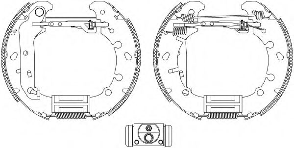 HELLA 8DB 355 004-841 Тормозные колодоки для FORD FUSION (Форд Фьюжн) HELLA 8DB 355 004-841 Тормозные колодоки для FORD FUSION (Форд Фьюжн)
