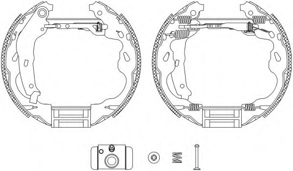 HELLA 8DB 355 004-931 Тормозные колодоки для TOYOTA ECHO (Тойота/тоета Эчо) HELLA 8DB 355 004-931 Тормозные колодоки для TOYOTA ECHO (Тойота/тоета Эчо)
