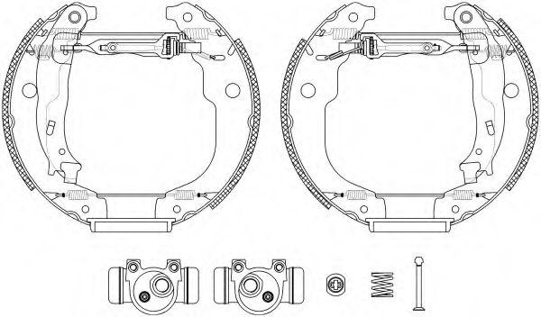 HELLA 8DB 355 005-001 Тормозные колодоки для PEUGEOT 207 (Пежо 207) HELLA 8DB 355 005-001 Тормозные колодоки для PEUGEOT 207 (Пежо 207)