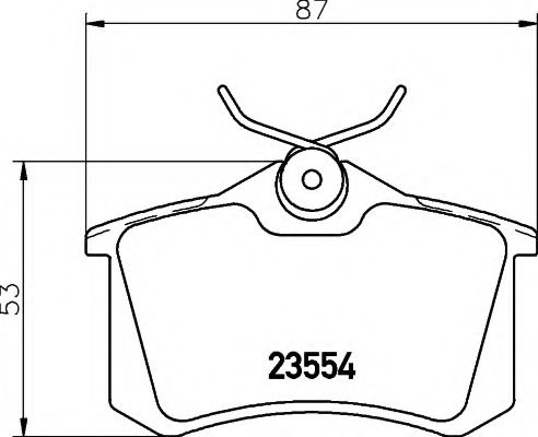 HELLA 8DB 355 018-111 Тормозные колодки для SEAT ALTEA (Сеат Алтэа) HELLA 8DB 355 018-111 Тормозные колодки для SEAT ALTEA (Сеат Алтэа)