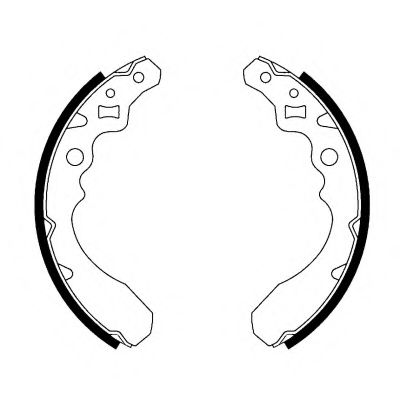 HELLA 8DB 355 001-121 Тормозные колодоки для DAIHATSU DOMINO II (Дайхатсу Домино 2) HELLA 8DB 355 001-121 Тормозные колодоки для DAIHATSU DOMINO II (Дайхатсу Домино 2)