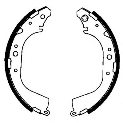 HELLA 8DB 355 000-231 Тормозные колодоки 