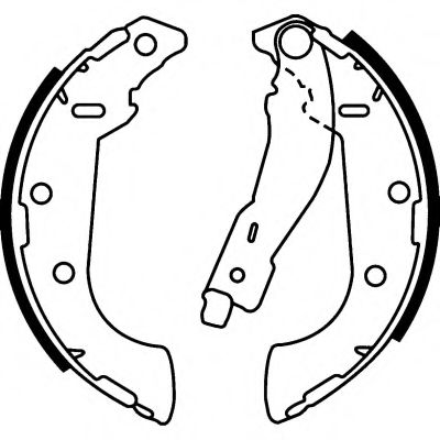 HELLA 8DB 355 002-381 Тормозные колодоки 