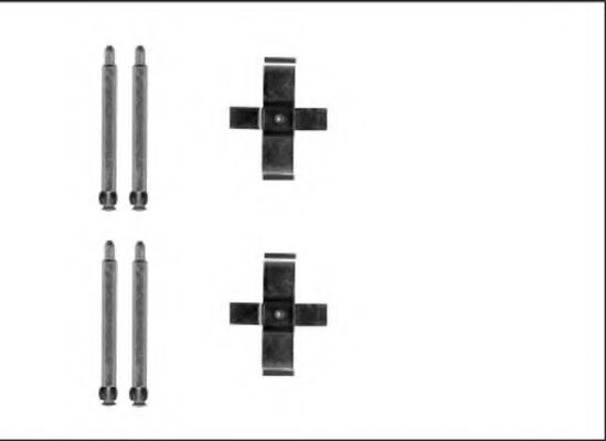 HELLA 8DZ 355 205-591 Комплектующие, колодки дискового тормоза для MERCEDES-BENZ C-CLASS (Мэрcэдэс-бэнз С класс) HELLA 8DZ 355 205-591 Комплектующие, колодки дискового тормоза для MERCEDES-BENZ C-CLASS (Мэрcэдэс-бэнз С класс)