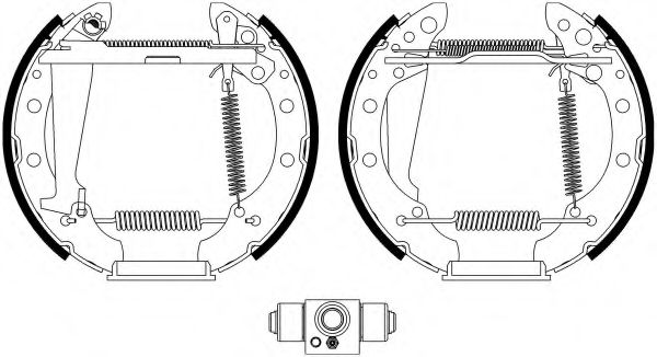 HELLA 8DB 355 022-711 Тормозные колодоки для VOLKSWAGEN GOLF III (Фольксваген Гольф 3) HELLA 8DB 355 022-711 Тормозные колодоки для VOLKSWAGEN GOLF III (Фольксваген Гольф 3)