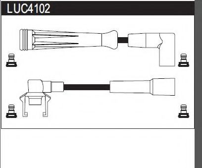 LUCAS ELECTRICAL LUC4102 Комплект проводов зажигания для RENAULT MEGANE I (Рено Меган 1) LUCAS ELECTRICAL LUC4102 Комплект проводов зажигания для RENAULT MEGANE I (Рено Меган 1)