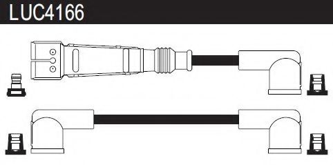 LUCAS ELECTRICAL LUC4166 Комплект проводов зажигания для AUDI 100 (Ауди 100) LUCAS ELECTRICAL LUC4166 Комплект проводов зажигания для AUDI 100 (Ауди 100)