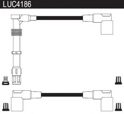 LUCAS ELECTRICAL LUC4186 Комплект проводов зажигания для AUDI 90 (Ауди 90) LUCAS ELECTRICAL LUC4186 Комплект проводов зажигания для AUDI 90 (Ауди 90)