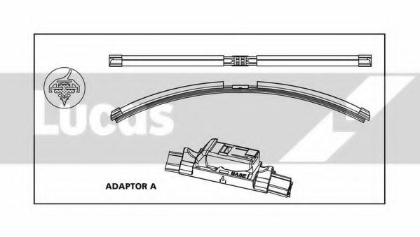 LUCAS ELECTRICAL LLWFB14A Щетка стеклоочистителя для FIAT 500 (Фиат 500) LUCAS ELECTRICAL LLWFB14A Щетка стеклоочистителя для FIAT 500 (Фиат 500)