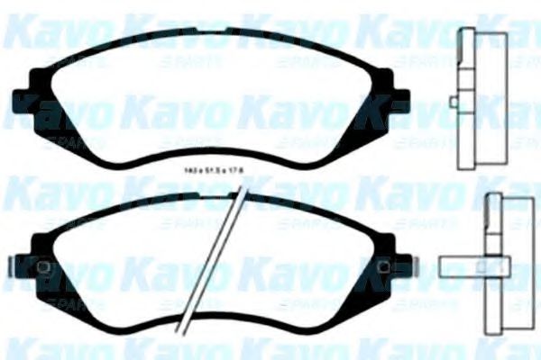 KAVO PARTS BP-1003 Тормозные колодки для DAEWOO LANOS / SENS (Дэу Ланос / сэнс) KAVO PARTS BP-1003 Тормозные колодки для DAEWOO LANOS / SENS (Дэу Ланос / сэнс)