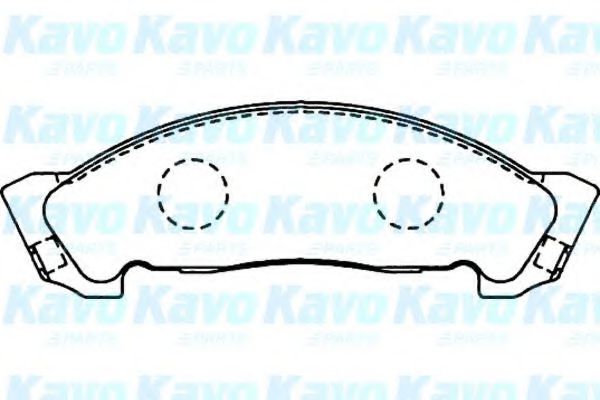 KAVO PARTS BP-3508 Тормозные колодки для ISUZU N (Исузу Н)