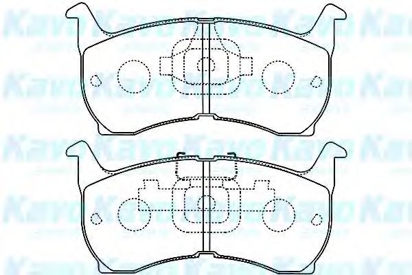 KAVO PARTS BP-4503 Тормозные колодки для MAZDA 626 II (Мазда 626 2) KAVO PARTS BP-4503 Тормозные колодки для MAZDA 626 II (Мазда 626 2)