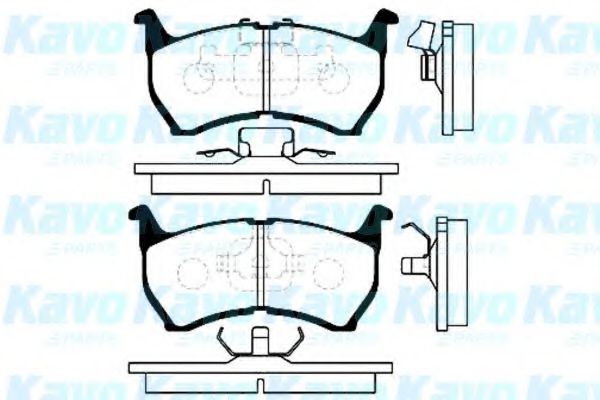 KAVO PARTS BP-4505 Тормозные колодки для MAZDA 626 II (Мазда 626 2) KAVO PARTS BP-4505 Тормозные колодки для MAZDA 626 II (Мазда 626 2)