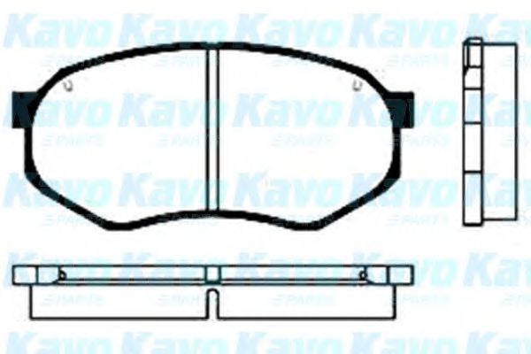 KAVO PARTS BP-4515 Тормозные колодки для MAZDA 626 III (Мазда 626 3) KAVO PARTS BP-4515 Тормозные колодки для MAZDA 626 III (Мазда 626 3)