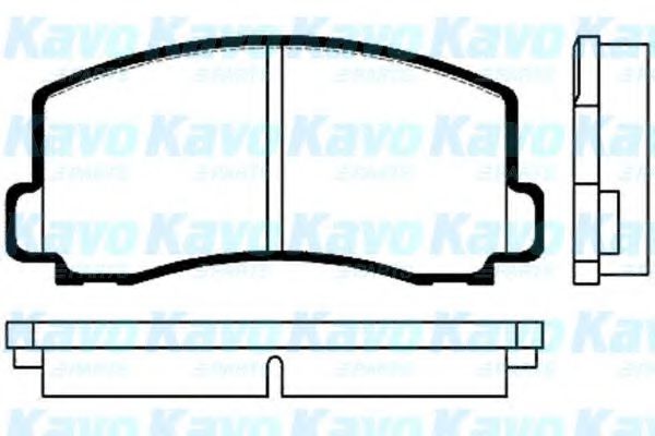 KAVO PARTS BP-5503 Тормозные колодки для MITSUBISHI TREDIA (Митсубиши/митсубиси Трэдиа) KAVO PARTS BP-5503 Тормозные колодки для MITSUBISHI TREDIA (Митсубиши/митсубиси Трэдиа)