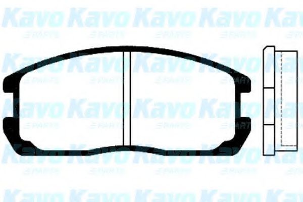 KAVO PARTS BP-5505 Тормозные колодки для MITSUBISHI COLT II (Митсубиши/митсубиси Cолт 2) KAVO PARTS BP-5505 Тормозные колодки для MITSUBISHI COLT II (Митсубиши/митсубиси Cолт 2)