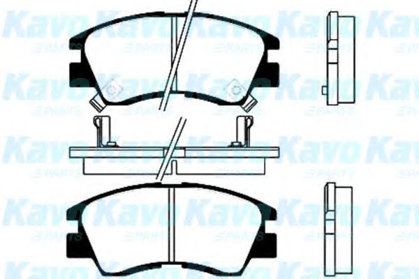 KAVO PARTS BP-5506 Тормозные колодки для MITSUBISHI L 300 STARWAGON (Митсубиши/митсубиси Л 300 старвагон) KAVO PARTS BP-5506 Тормозные колодки для MITSUBISHI L 300 STARWAGON (Митсубиши/митсубиси Л 300 старвагон)