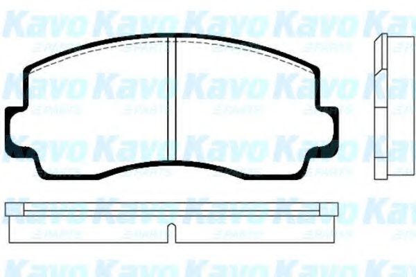 KAVO PARTS BP-5512 Тормозные колодки для MITSUBISHI MONTERO (Митсубиши/митсубиси Монтэро) KAVO PARTS BP-5512 Тормозные колодки для MITSUBISHI MONTERO (Митсубиши/митсубиси Монтэро)