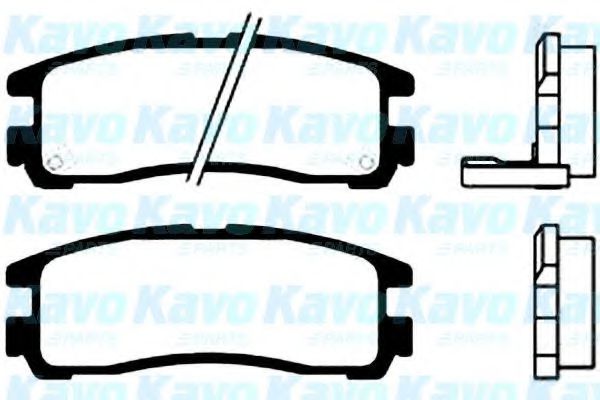 KAVO PARTS BP-5522 Тормозные колодки для MITSUBISHI GALANT V (Митсубиши/митсубиси Галант 5) KAVO PARTS BP-5522 Тормозные колодки для MITSUBISHI GALANT V (Митсубиши/митсубиси Галант 5)