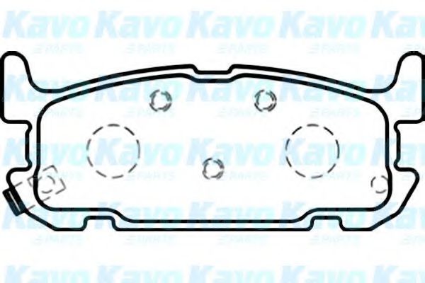 KAVO PARTS BP-6589 Тормозные колодки для MAZDA MIATA II (Мазда Миата 2) KAVO PARTS BP-6589 Тормозные колодки для MAZDA MIATA II (Мазда Миата 2)