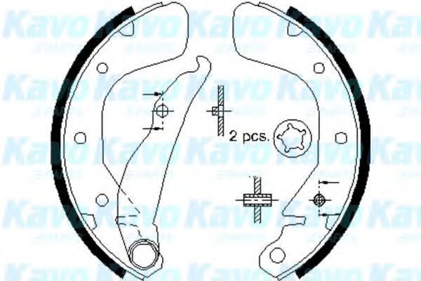KAVO PARTS BS-1402 Тормозные колодоки для DAEWOO LACETTI (Дэу Лачетти) KAVO PARTS BS-1402 Тормозные колодоки для DAEWOO LACETTI (Дэу Лачетти)