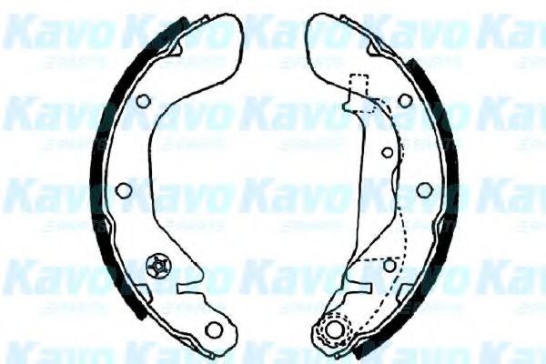 KAVO PARTS BS-1403 Тормозные колодоки для DAEWOO KALOS (Дэу Калос)
