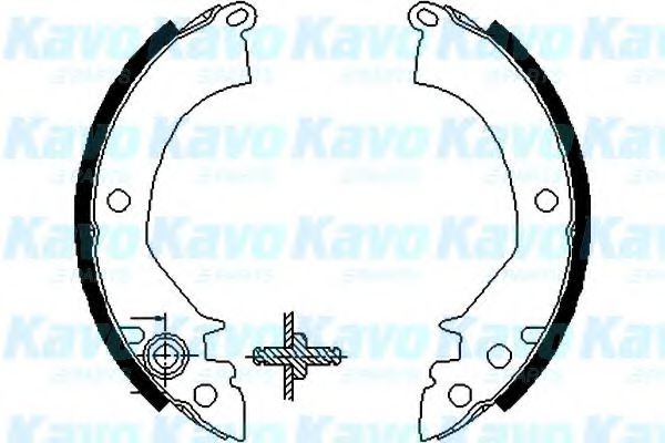 KAVO PARTS BS-3402 Тормозные колодоки для MITSUBISHI COLT I (Митсубиши/митсубиси Cолт и) KAVO PARTS BS-3402 Тормозные колодоки для MITSUBISHI COLT I (Митсубиши/митсубиси Cолт и)