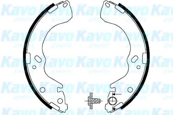 KAVO PARTS BS-5417 Тормозные колодоки для MAZDA (Мазда) KAVO PARTS BS-5417 Тормозные колодоки для MAZDA (Мазда)