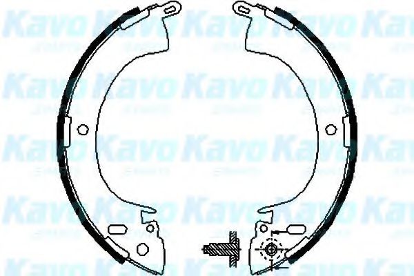 KAVO PARTS BS-6403 Тормозные колодоки для MITSUBISHI MONTERO (Митсубиши/митсубиси Монтэро) KAVO PARTS BS-6403 Тормозные колодоки для MITSUBISHI MONTERO (Митсубиши/митсубиси Монтэро)