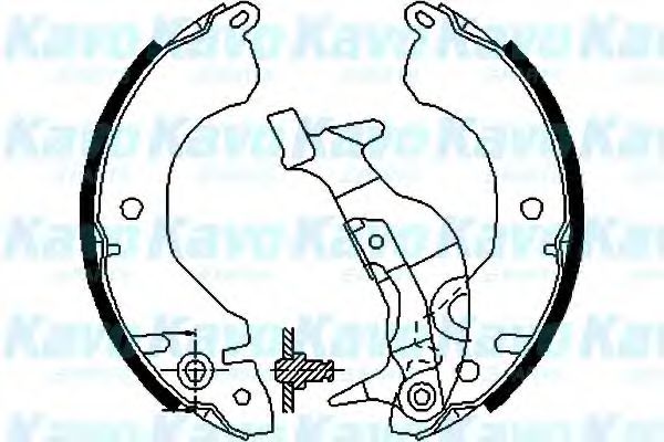 KAVO PARTS BS-6404 Тормозные колодоки для MITSUBISHI COLT II (Митсубиши/митсубиси Cолт 2) KAVO PARTS BS-6404 Тормозные колодоки для MITSUBISHI COLT II (Митсубиши/митсубиси Cолт 2)