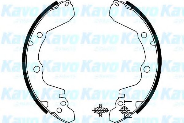 KAVO PARTS BS-6416 Тормозные колодоки для MITSUBISHI PAJERO JUNIOR (Митсубиши/митсубиси Паджеро джуниор) KAVO PARTS BS-6416 Тормозные колодоки для MITSUBISHI PAJERO JUNIOR (Митсубиши/митсубиси Паджеро джуниор)