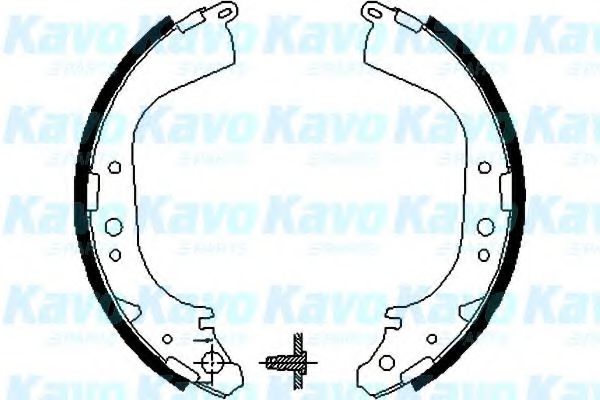 KAVO PARTS BS-7412 Тормозные колодоки для NISSAN MISTRAL (Ниссан Мистрал) KAVO PARTS BS-7412 Тормозные колодоки для NISSAN MISTRAL (Ниссан Мистрал)