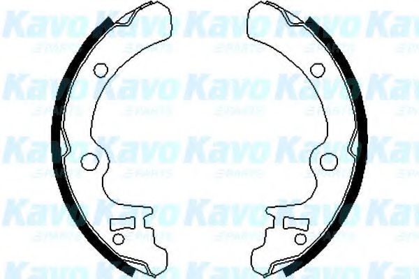 KAVO PARTS BS-8404 Тормозные колодоки для SUBARU (Субару) KAVO PARTS BS-8404 Тормозные колодоки для SUBARU (Субару)