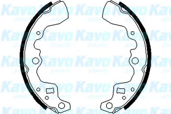 KAVO PARTS BS-8906 Тормозные колодоки для SUZUKI CULTUS II (Сузуки Cултус 2) KAVO PARTS BS-8906 Тормозные колодоки для SUZUKI CULTUS II (Сузуки Cултус 2)