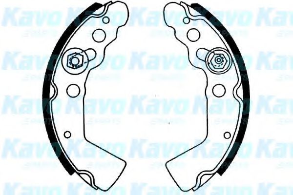 KAVO PARTS BS-8920 Тормозные колодоки для SUBARU (Субару) KAVO PARTS BS-8920 Тормозные колодоки для SUBARU (Субару)