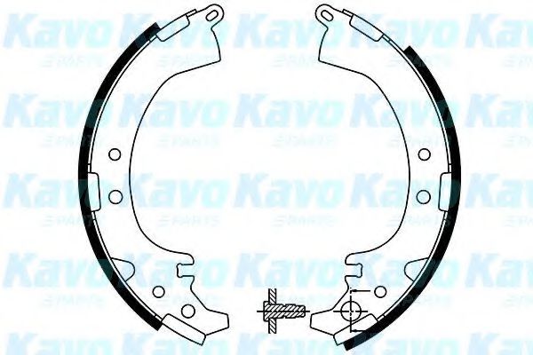 KAVO PARTS BS-9925 Тормозные колодоки для TOYOTA RAV 4 I (Тойота/тоета Рав 4 1) KAVO PARTS BS-9925 Тормозные колодоки для TOYOTA RAV 4 I (Тойота/тоета Рав 4 1)