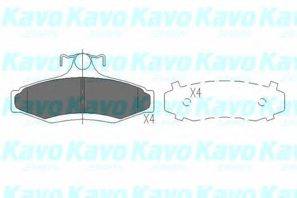 KAVO PARTS KBP-1006 Тормозные колодки для DAEWOO (Дэу) KAVO PARTS KBP-1006 Тормозные колодки для DAEWOO (Дэу)