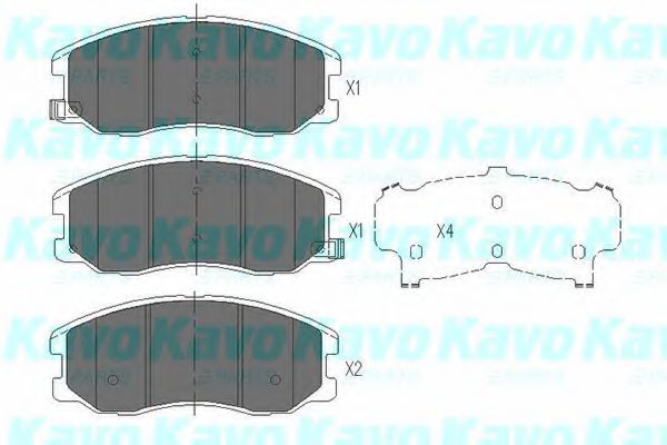 KAVO PARTS KBP-1009 Тормозные колодки для CHEVROLET CAPTIVA (Шевроле Каптива) KAVO PARTS KBP-1009 Тормозные колодки для CHEVROLET CAPTIVA (Шевроле Каптива)
