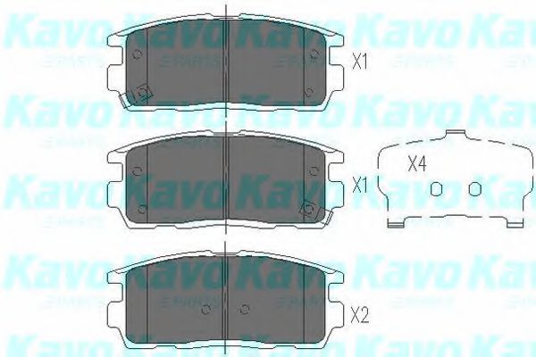 KAVO PARTS KBP-1010 Тормозные колодки для CHEVROLET CAPTIVA (Шевроле Каптива) KAVO PARTS KBP-1010 Тормозные колодки для CHEVROLET CAPTIVA (Шевроле Каптива)